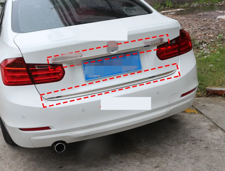 Для BMW 3 серии 316i 318i 320i 330i F30 защитная накладка на багажник задний бампер Защитная