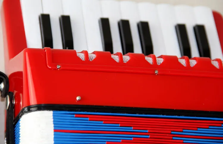 

Small Electric Organ Accordion / Instructional Musical Instrument Accordion 17-Key 8 Bass Mini Accordion for Kids / Children