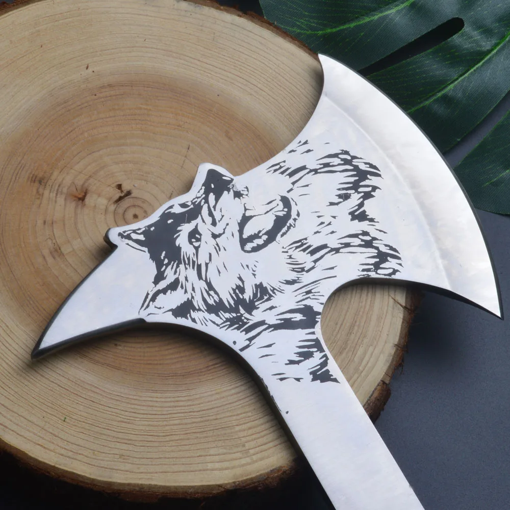 Топор с деревянной ручкой King Sea Woft, многофункциональный топор Tomahawk, открытый горный кемпинг, топор для выживания, мачете, топор для кемпинга