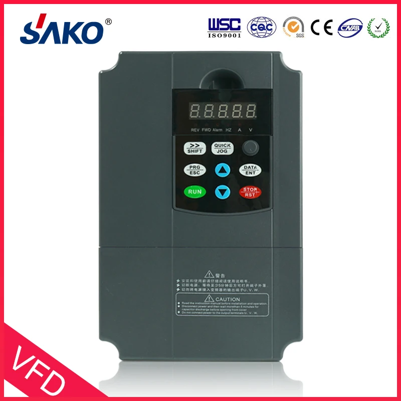 Sako VFD 380V 7.5KW инвертор переменной частоты тройной(3) фазы для управления скоростью двигателя