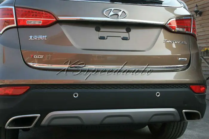Нержавеющая сталь Задний бампер крышка багажника для 2013 до hyundai Santa fe IX45|steel rear