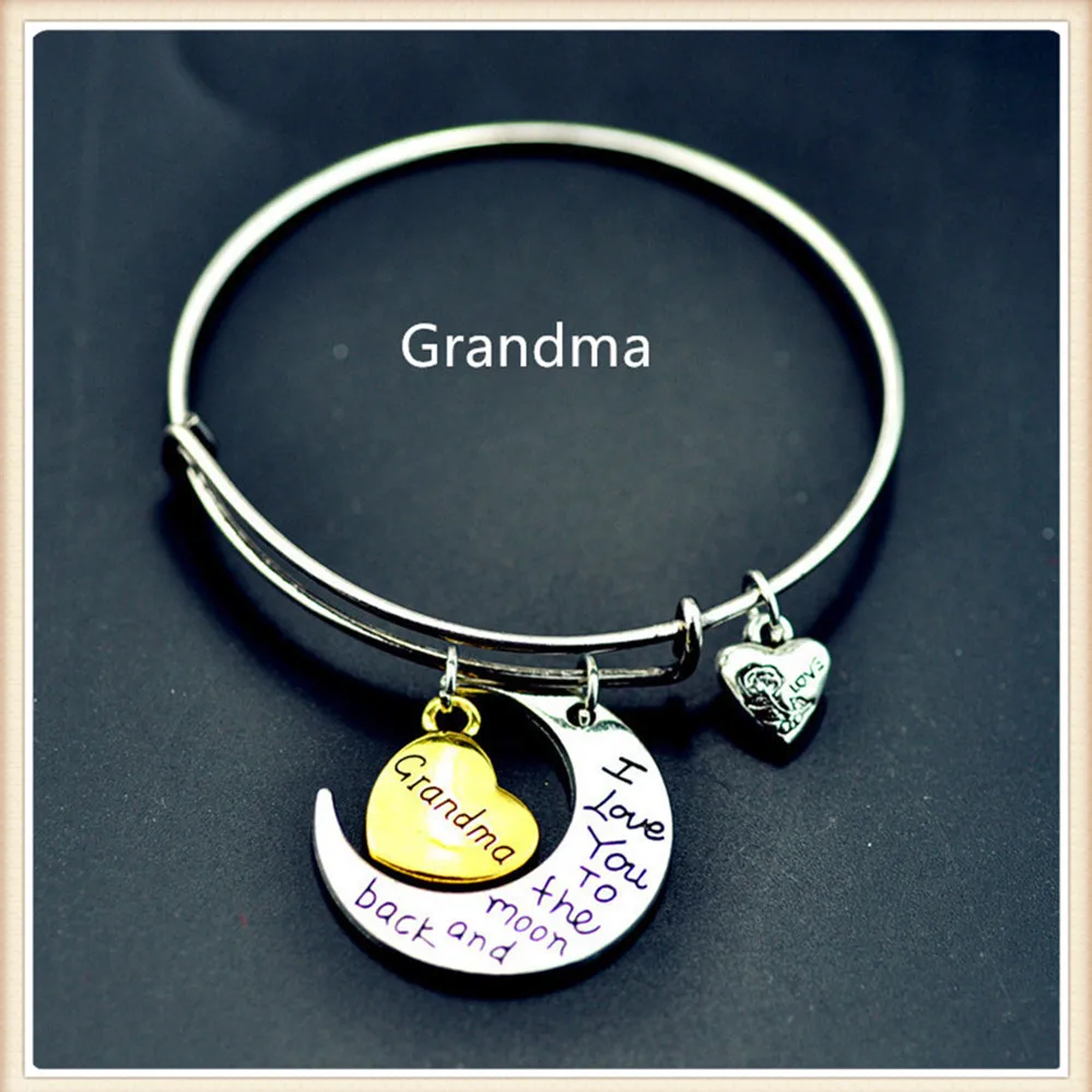 Новинка 2017 года я люблю тебя навсегда до Луны и обратно Браслеты модные Семья