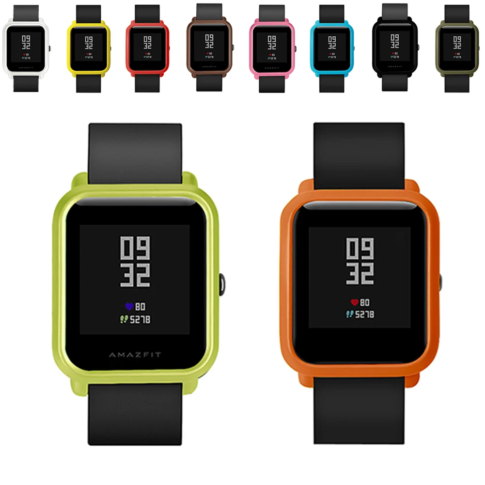 Для Xiaomi Huami чехол Рамка протектор всенаправленный ПК тонкий для Amazfit Bip Youth чехол для смарт часов