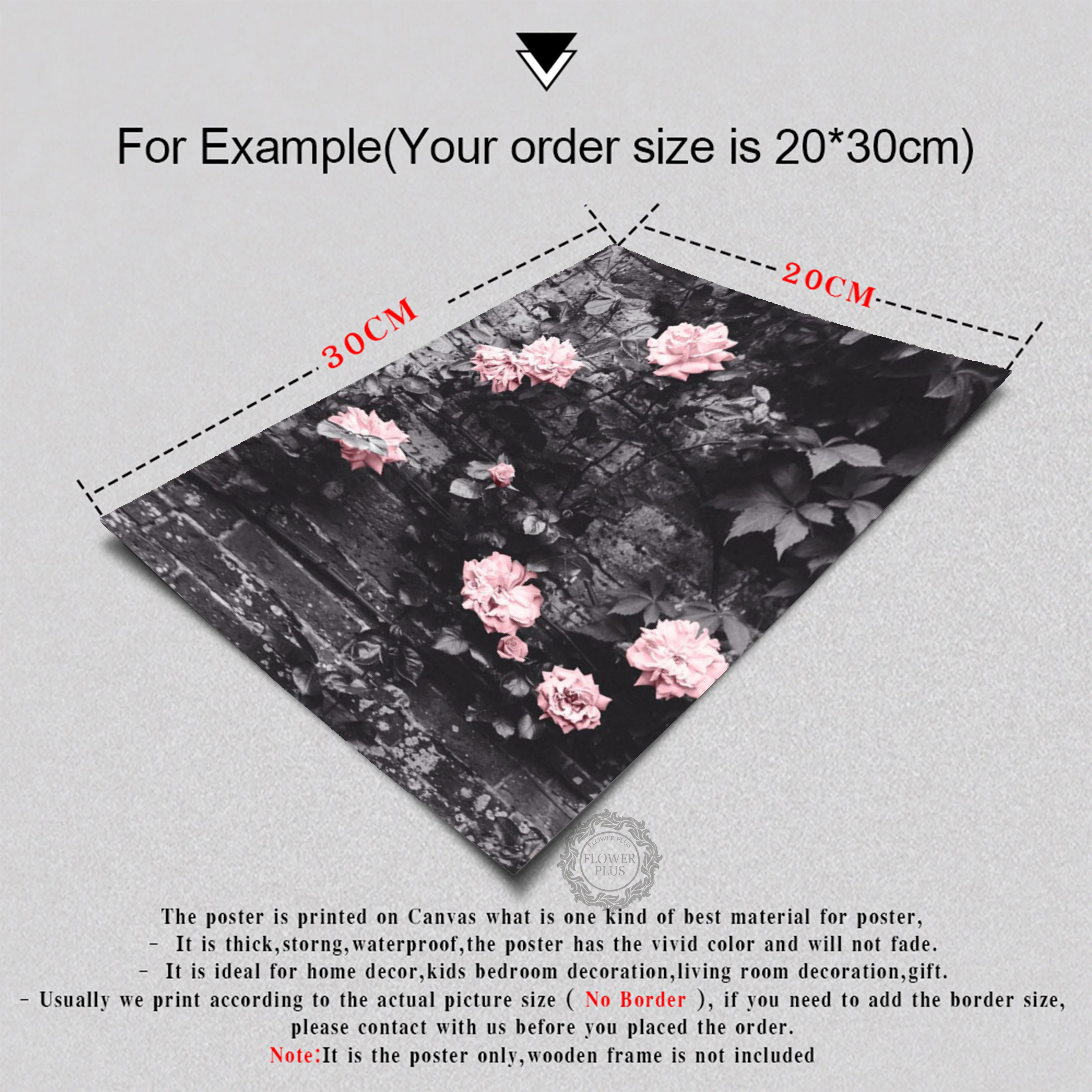 

Pink Rose Flower Courtyard Door Landscape Wall Art Canvas Painting Nordic Posters And Prints Wall Pictures For Living Room Decor