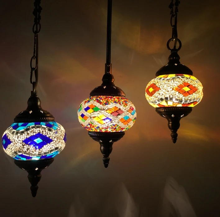 Марокканский турецкий стиль ретро винтажный подвесной светильник E27 основание
