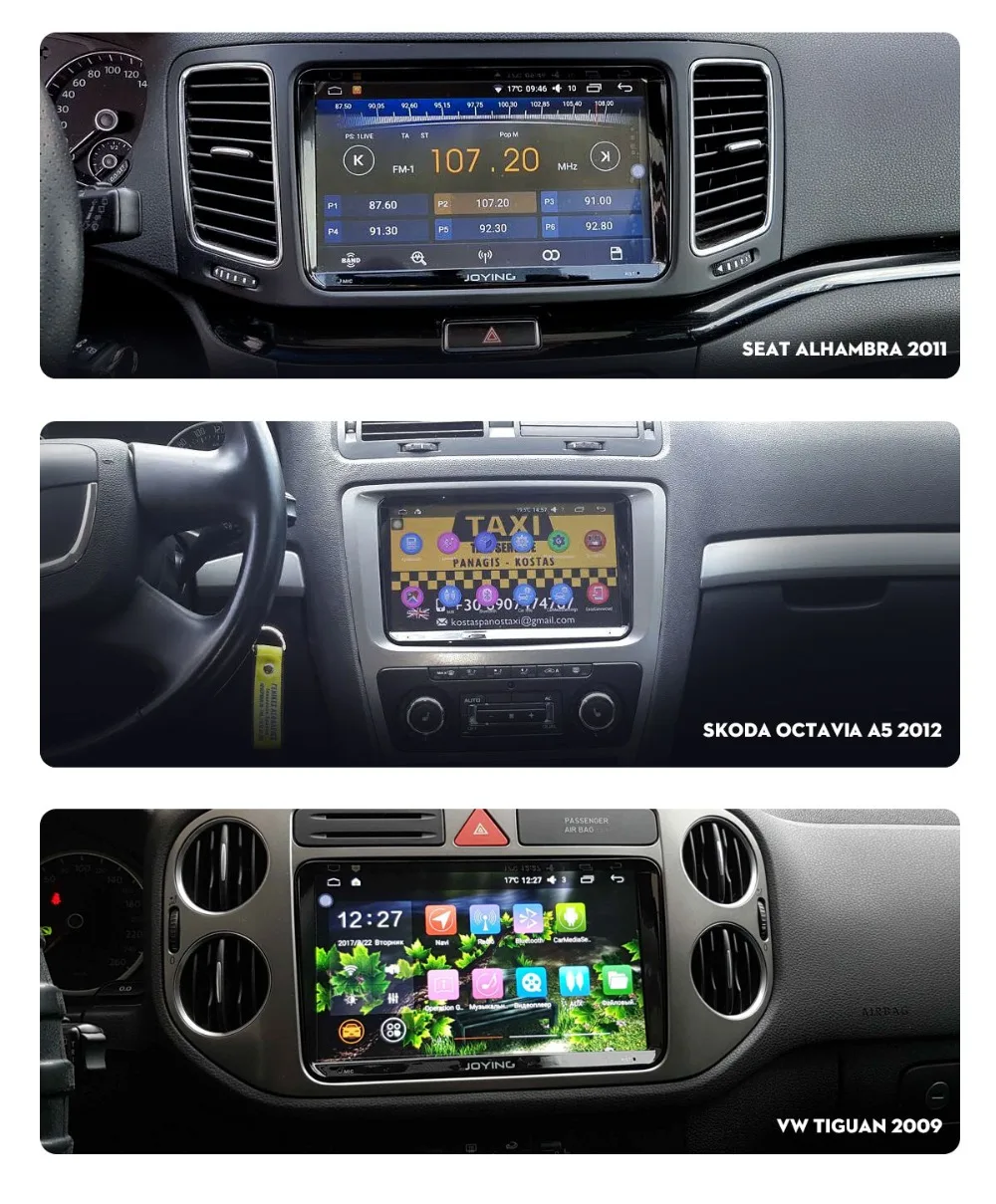 Радуясь " 2 din Автомобильный мультимедийный плеер стерео Android 8,1 4G ram gps Navi для Volkswagen VW/Seat/Skoda/Passat CC/Tiguan/Golf