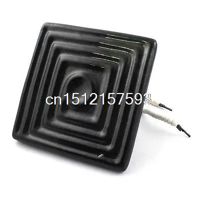 

AC 220V 400W Black Grooved Square Ceramic Base Infrared Heater Emitter Plate