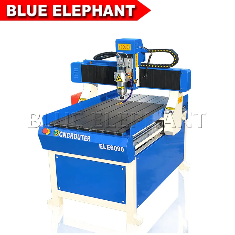 Недорогой Китайский деревообрабатывающий фрезерный станок с ЧПУ Blue Elephant 6090 3d