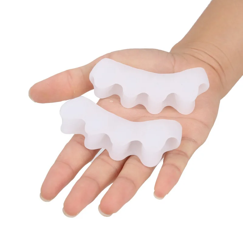 1 пара Силиконовый корректор Toe Protector сепаратор/Finger Spacer для дизайн ногтей инструменты гибкие мягкие кремнезема 5 цветов пальцев разделители