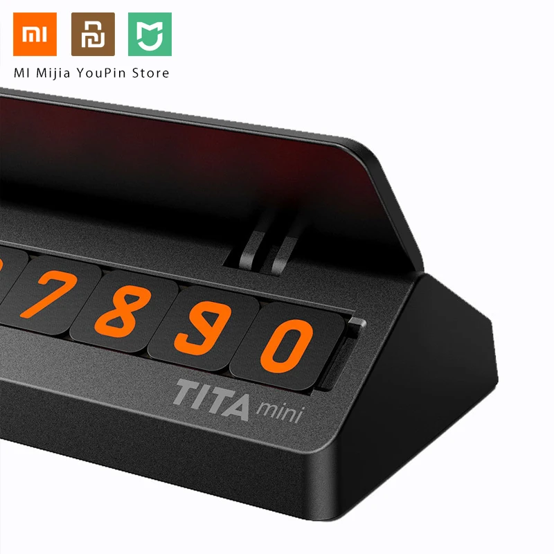 Новинка Xiaomi Mija TITA Mini Stop Sign Car Parking Card For Move Phone Number Stereo Reverse Invisible|Смарт-гаджеты| |