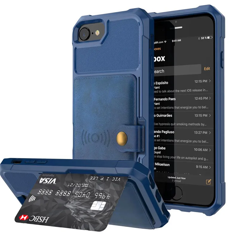 T3 Роскошный кошелек PU автомобильный Магнитный чехол для iPhone X XS XR XS Max 6 6 S 7 8 плюс держатель для карт кошелек кожаный флип-чехол Пряжка Fundas - Цвет: T3