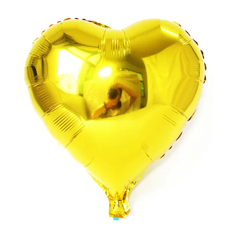 18in gold heart 2pc Золотые/розовое золото Воздушные шары с буквой женится на мне день Святого Валентина вечерние свадебные украшения юбилей надувной шар - Цвет: 18in gold heart 2pc