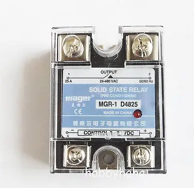 

Новое твердотельное реле D4825 SSR AC480V 25A