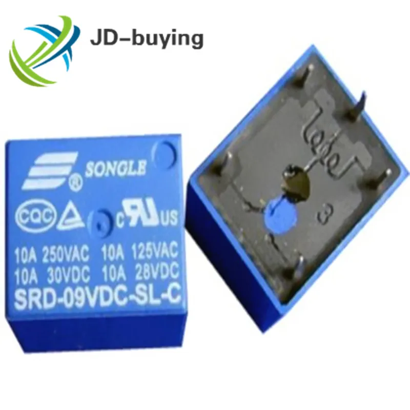 50 шт./лот реле SRD-03VDC-SL-C SRD-05VDC-SL-C SRD-06VDC-SL-C 3В 5В 6В 9В 10А 250В 5PIN T73 | Обустройство дома