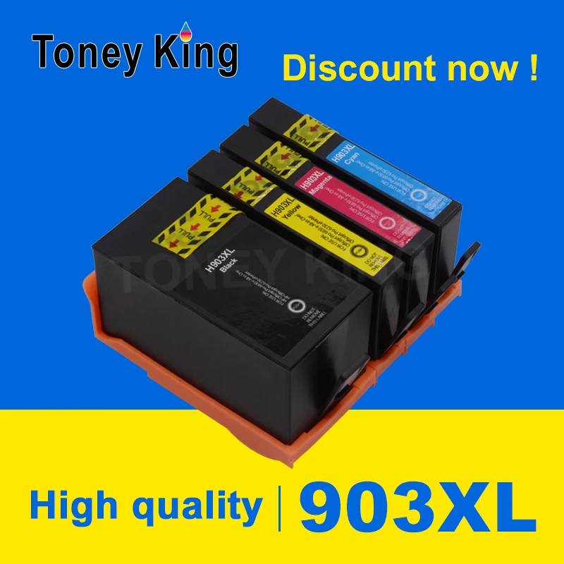 Чернильный картридж Toney King совместимый с HP 903 907 903XL 907XL для OfficeJet 6950 6960 6961 6963 6964