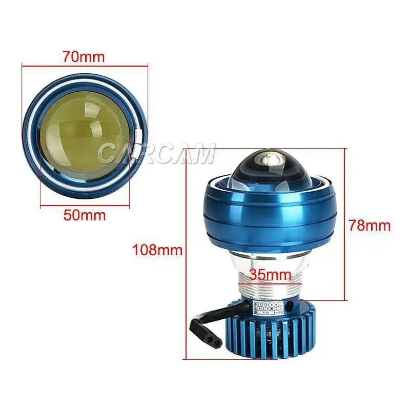 Бесплатная доставка Мотоцикл проектор фара ангел Красный Дьявол Глаза CCFL