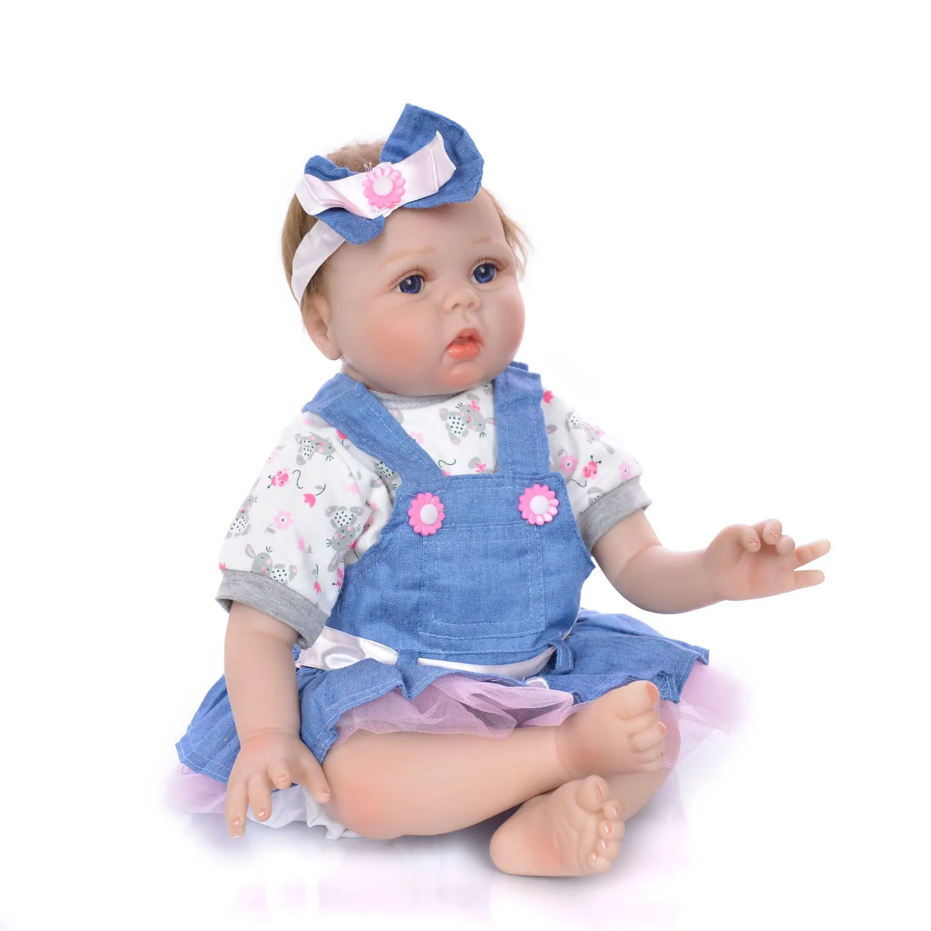 

Детские Силиконовые куклы Bebe Reborn, 22 дюйма, 55 см, хлопок, настоящие Детские куклы-Новорожденные, детские игрушки, подарок bonecas