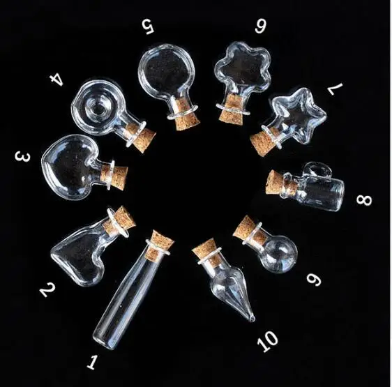 Бесплатная доставка! 100 шт микс прозрачная пробка для стеклянной бутылки