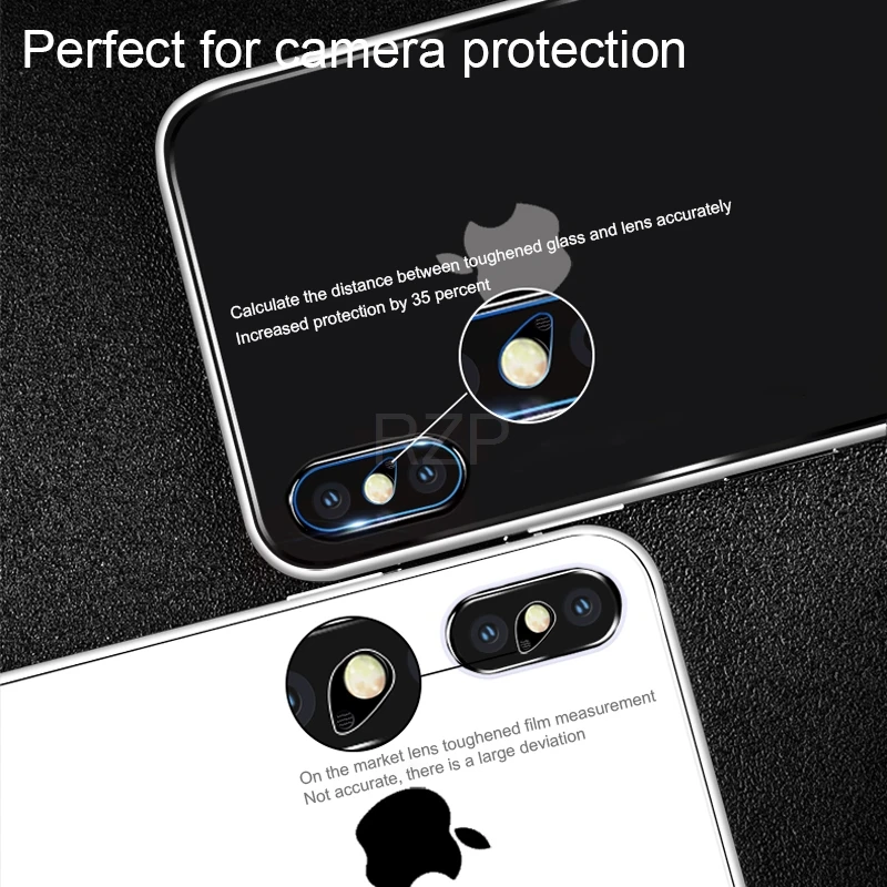 RZP объектив камеры закаленное стекло для iPhone X XS Max XR 5 5S 5C SE 6 6s 7 8 Plus Защитная пленка