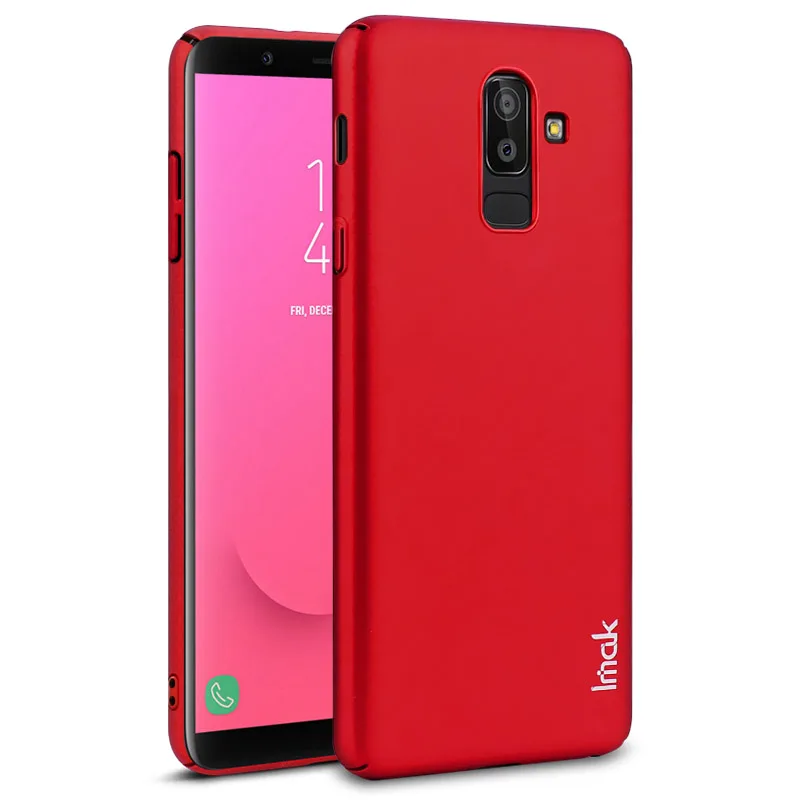 For Samsung Galaxy J8 case iMAK Jazz Slim SKin Tactility Hard Phone Screen protector Film |