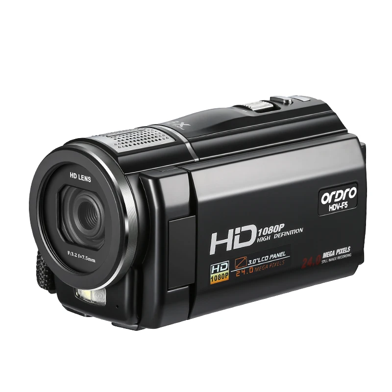 Ordro Full HD 1080 P Цифровая камера 3 0 дюймов экран профессиональная видеокамера пульт