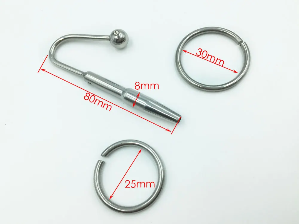 Нержавеющая Сталь Уретры Зажигания С Член Кольцо Растяжка Секс Игрушки Мужской