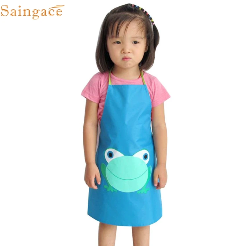 Домашний saingace Awesome 1 шт. Детский водонепроницаемый фартук с принтом краска питье