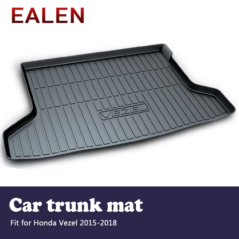 EALEN For Honda Vezel 2015 2016 2017 2018 Styling Boot Liner Waterproof Anti-slip mat Accessories 1Set Car Cargo rear trunk mat