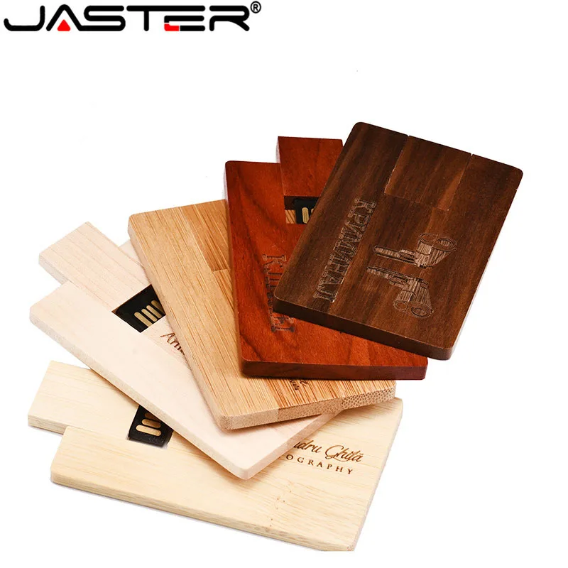 USB-флеш-накопитель JASTER деревянная визитная карточка 4 ГБ 8 16 32 USB 2 0 (более 5 шт.