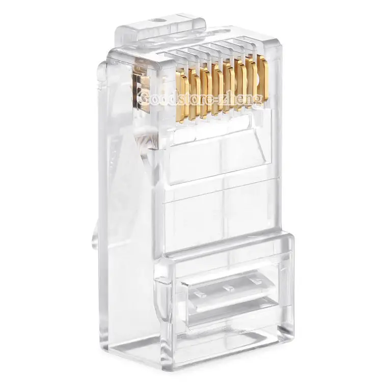 50 шт./лот Высокое качество Кристалл CAT6 RJ45 разъем сетевой разъем-две части |