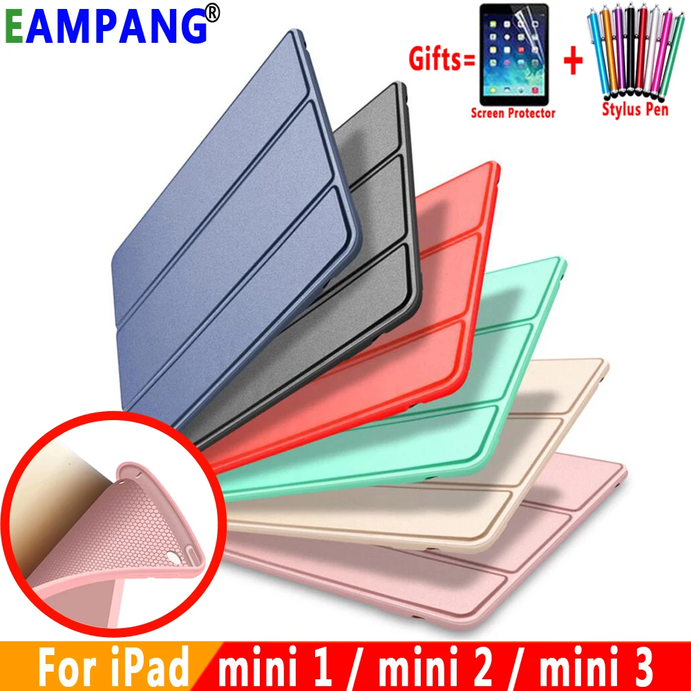 Магнитный складной кожаный чехол для сна Apple Ipad Mini 1 2 3 mini1 mini2 mini3 7 9 Мягкий