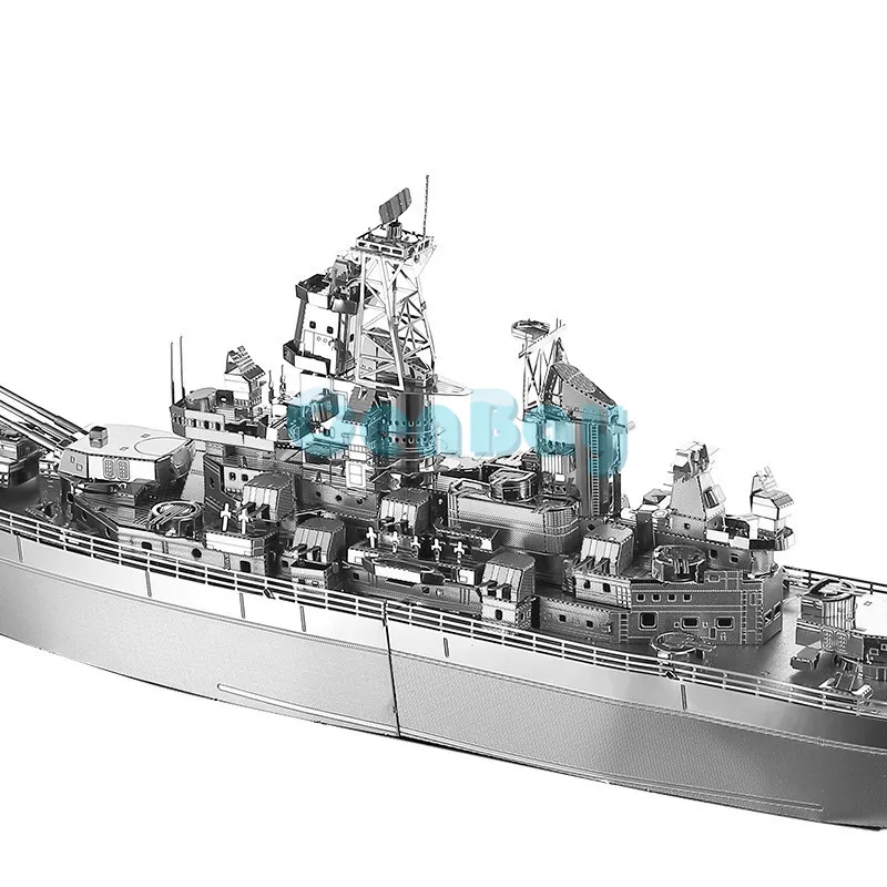 Piececool Newest 3D Metal Puzzles of "USS MISSOURI Battleship" 3D Model Kits DIY Funny Gifts for Kids Toys Home Ornaments