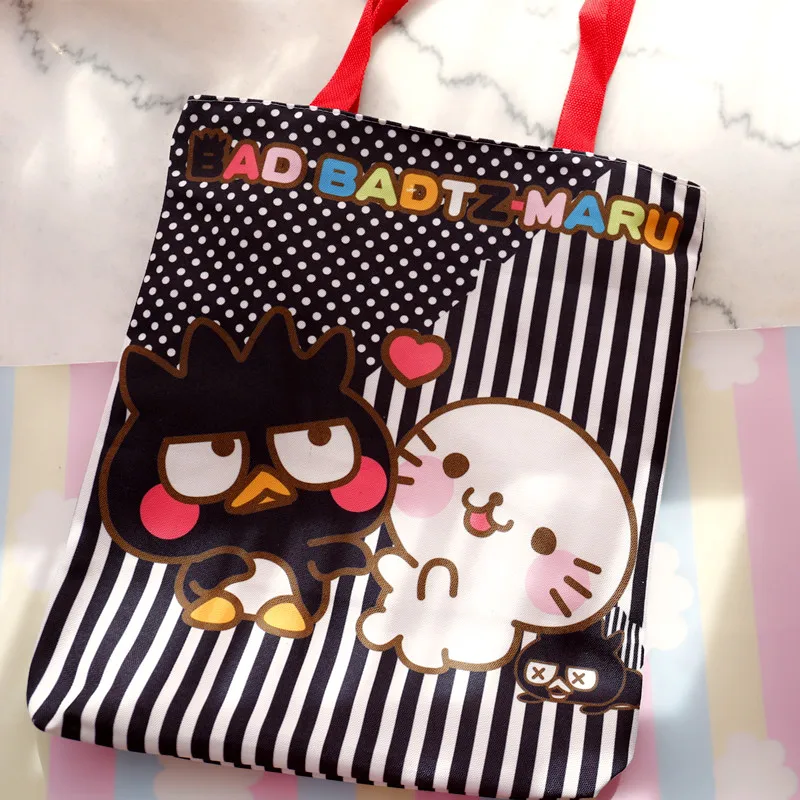Мультяшная Hello Kitty Melody Cinnamoroll pompomprin Dog Холщовая Сумка для покупок женская сумка на плечо Детская сумка для обеда Эко сумка-тоут
