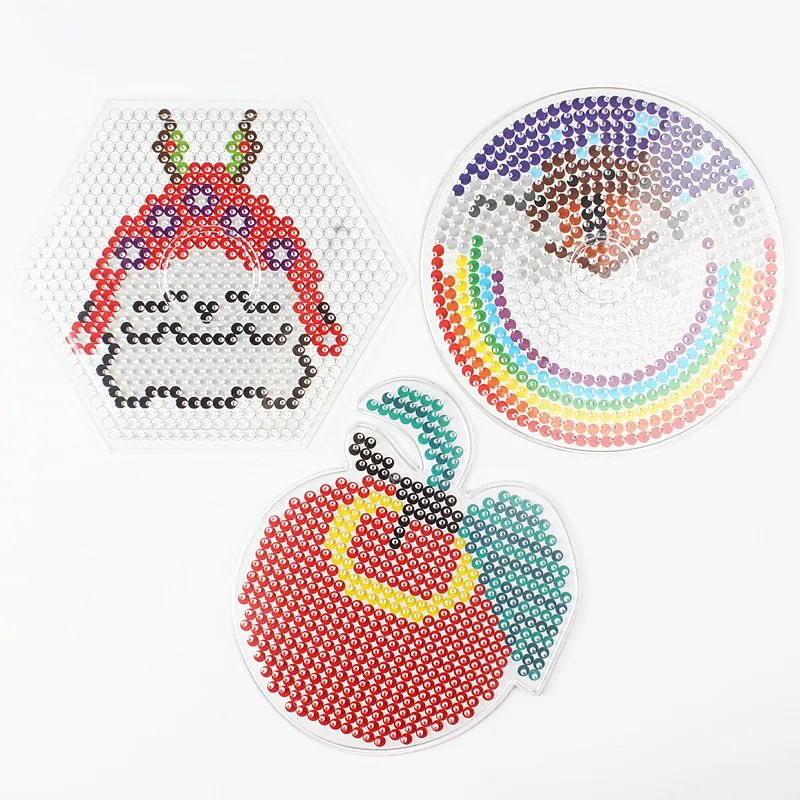 5 мм Perler Beads наклеиваемая доска головоломки игрушки Hama образовательные 3D