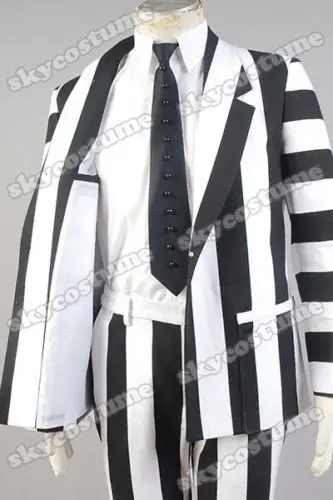 Костюм для косплея на Хэллоуин от Beetlejuice костюм Блейзер брюки рубашка галстук