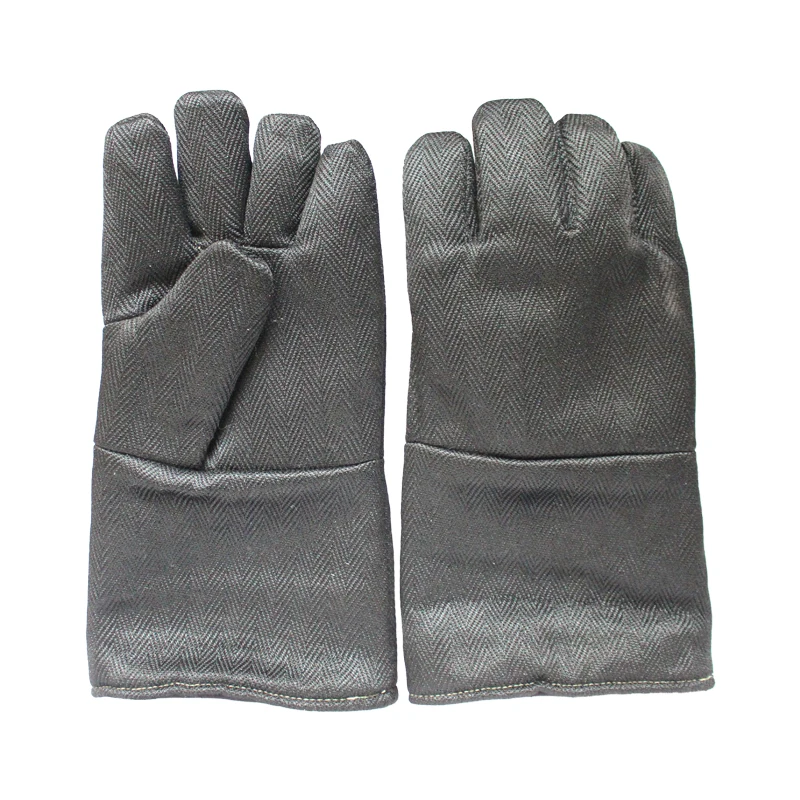 

Free shipping high temperature 1200 centigrade insulated & resistant quality safety protecting gloves anti-fire working gloves