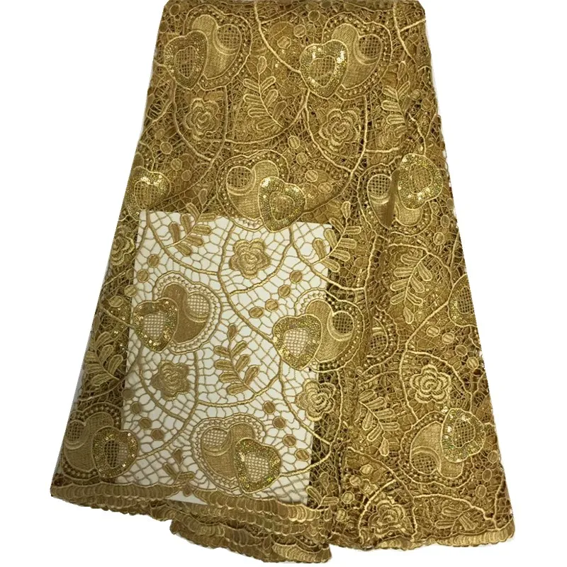 Нигерийские Шнурки Ткани 2017 Африканский Шнур Кружева Высокого Качества Нигерии