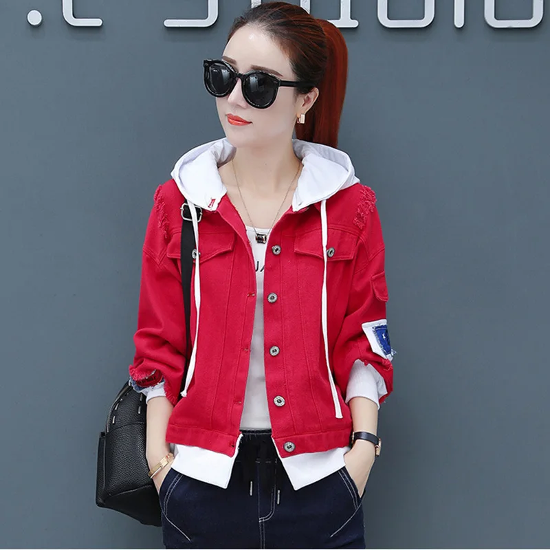 2018 Для женщин одноцветное пальто Джинсовая куртка Зимняя джинсовая для