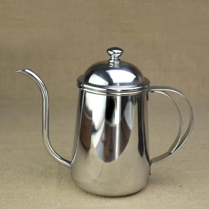 Чайник для кофе 650 мл с длинным горлышком тонкий горшок толстый капельный чайник