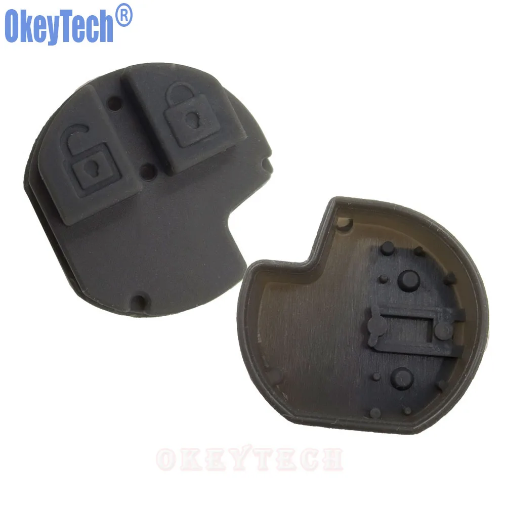 

OkeyTech New 2 Buttons Car Remote Key Fob Rubber Button Repair Pad for Suzuki Swift SX4 Liana Aerio Vitara Jimny Key Pad