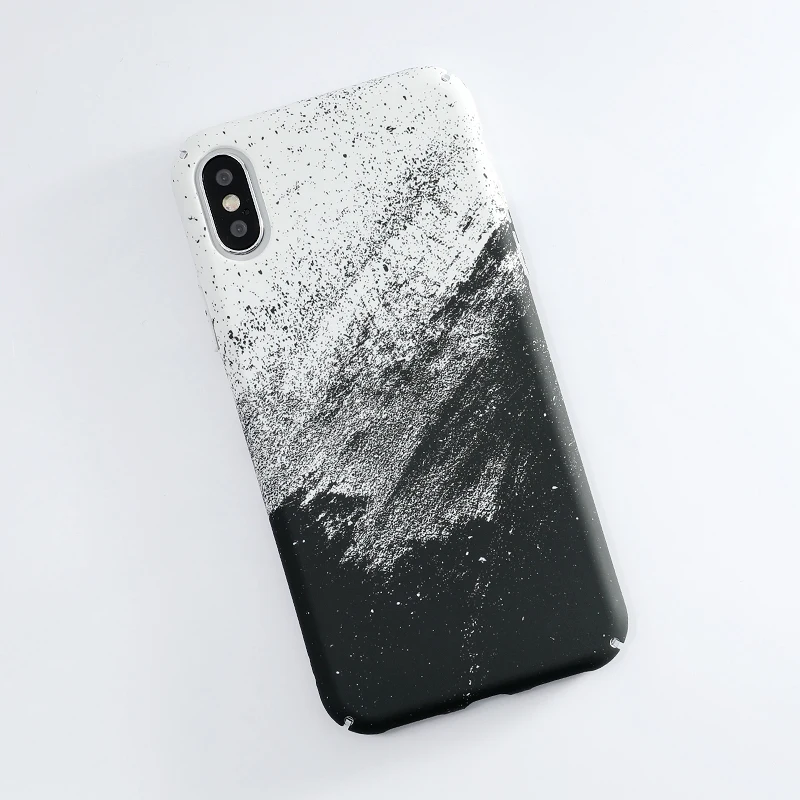 SoCouple чехол для телефона для iphone X чехол для iphone 6S 6 7 8 Plus Xs чехол для MAX XR градиентное граффити Космос Луна Звезда Твердый чехол из ПК