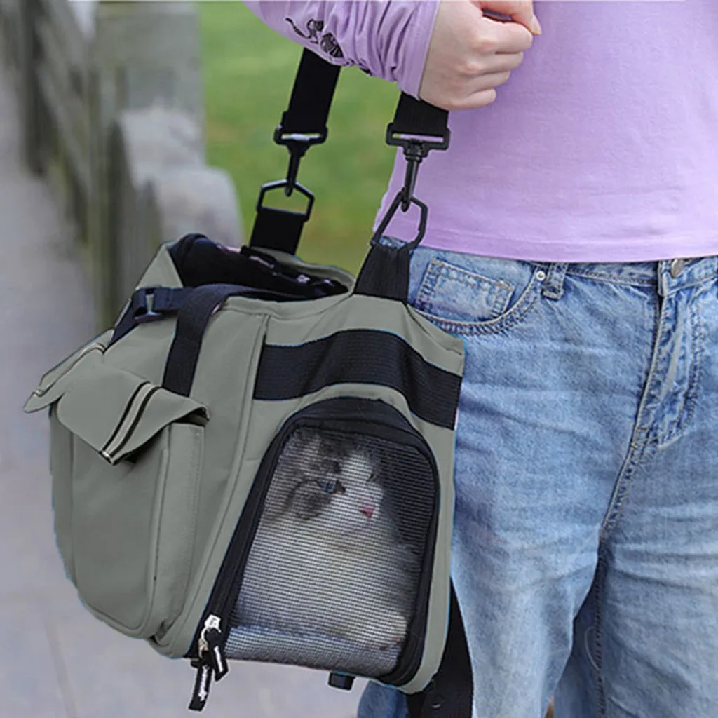 Дышащая переносная сумка для домашних животных модная путешествий на открытом