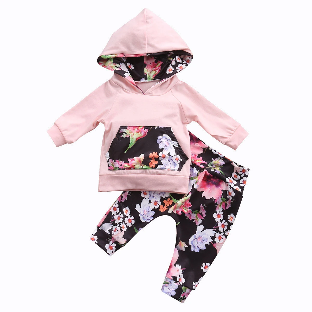 2 шт. детский топ с капюшоном и брюки|clothes newborn|clothes newborn girlnewborn girl clothes |