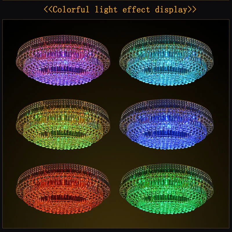 Современная хрустальная цепочка Светодиодная потолочная лампа в стиле арт деко