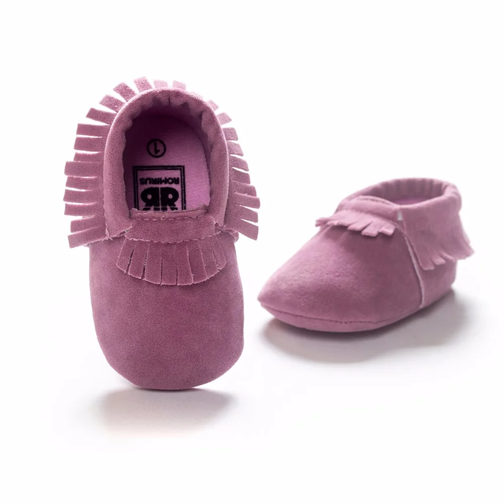 Новинка; стильные мягкие мокасины из флока с кисточками для малышей; Moccs; обувь для малышей; мокасины; MOCS; детская обувь; фиолетовый цвет