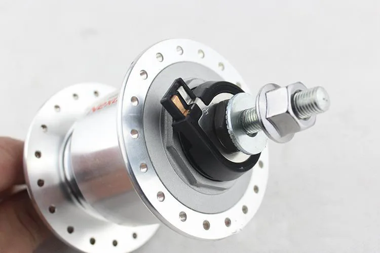 Bike Power Generation Hup Dynamo DH-C2100-N 6V 0.9W 36Holes Front Bearing Hub with Led Head Lamp Alloy Bicycle Parts