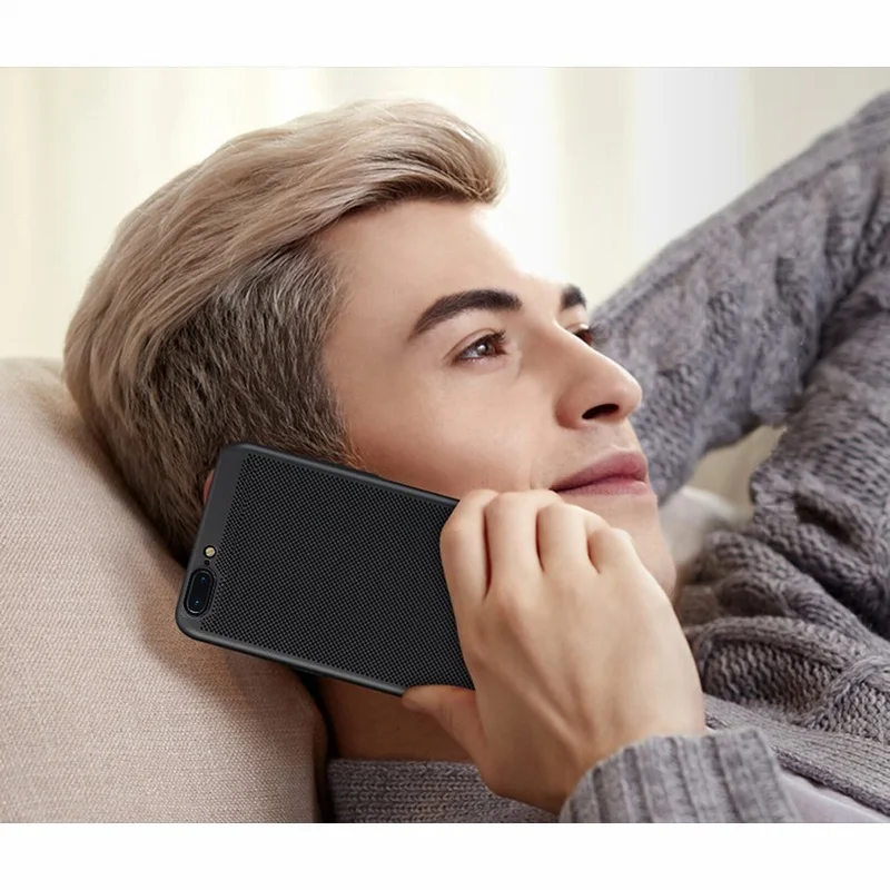 Portefeuille чехол для iPhone 7 Plus дышащий теплоотвод Сетка Жесткий Чехол телефона iphone 8X6 6 S
