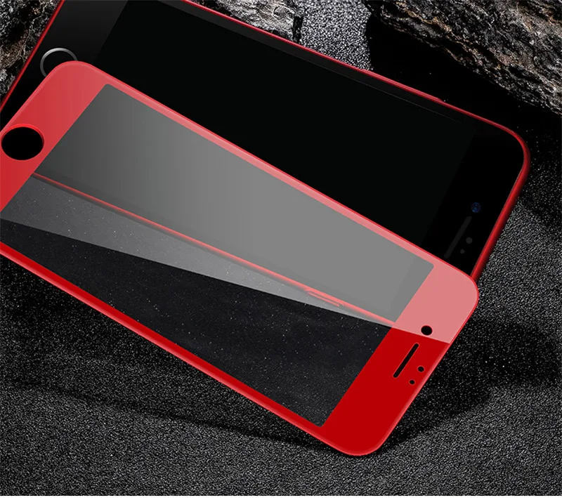 3D мягкий край Полное покрытие красное глянцевое углеродное волокно закаленное