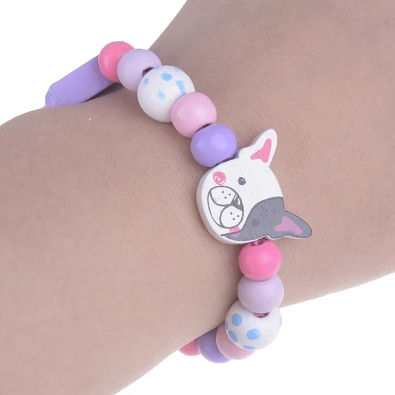 Милый детский браслет из 3 предметов с изображением собаки кошки птицы животных