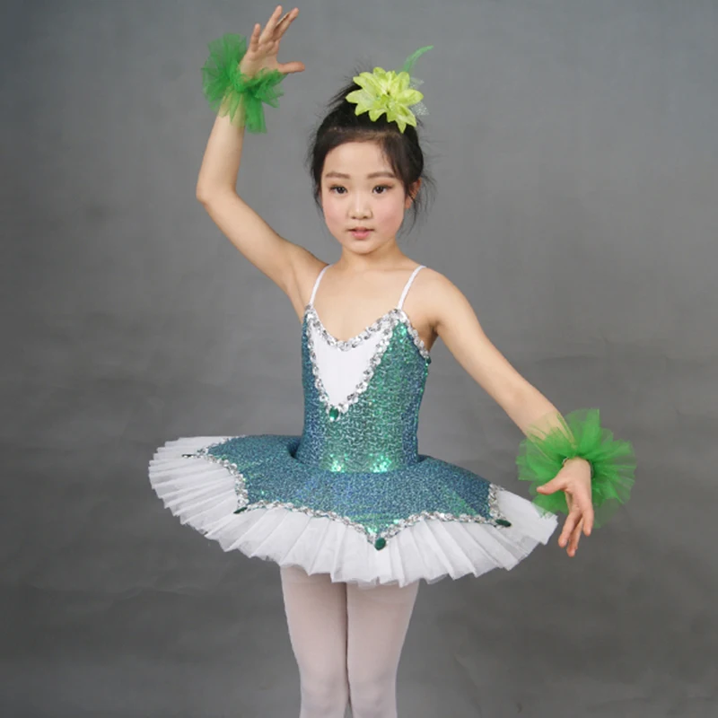 

Ballet Dress Sequin Tutu Profissional Kids Classical Ballet Dresses For Girls Ballerina Outfit Child Performance Wear DNV10929